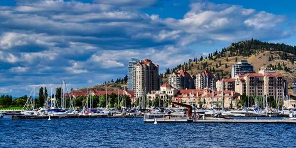 Kelowna city during the day in British Columbia