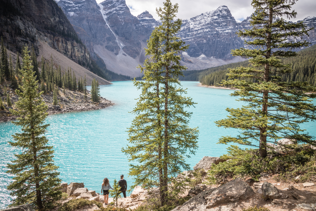 Explore the incredible Moraine Lake in the Valley of the Ten Peaks