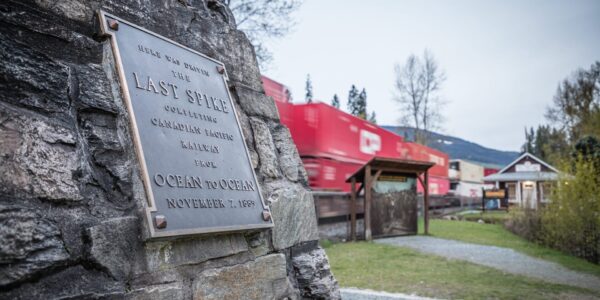 The last spike railroad in Revelstoke