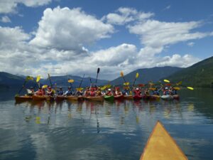 One of our tour groups enjoying Kayaking from Natural Escapes