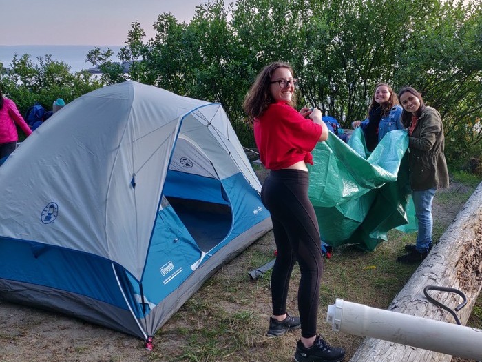Tofino-beach-tent-camping-setup